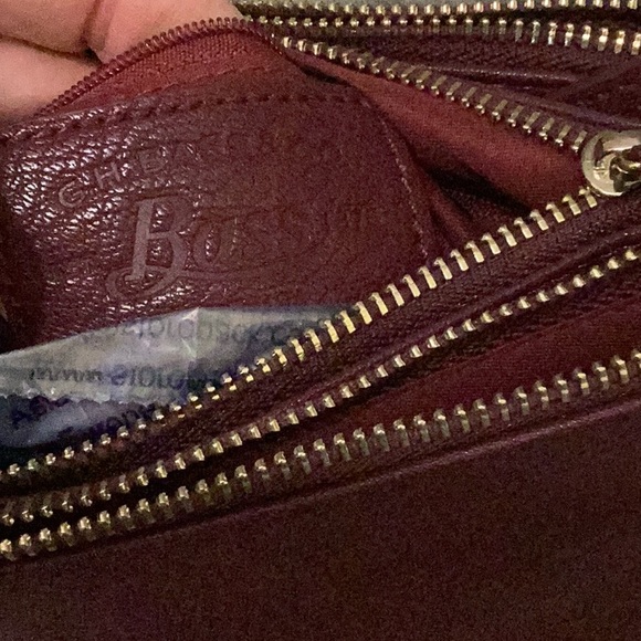 Bass leather handbag, crossbody, like new, burgundy - Picture 7 of 14